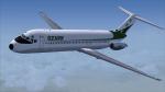 FSX/P3D/FS2004 Ozark Airlines DC-9-30 early livery c1970 Textures